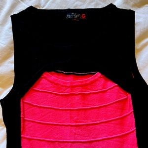 Pink Black Size Small Guess Woven Dress